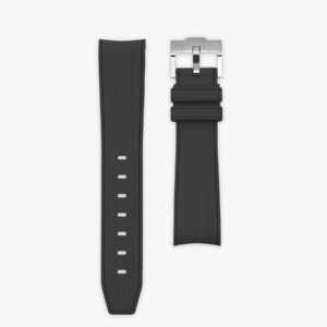 Mercury Black - Rubber strap for MoonSwatch