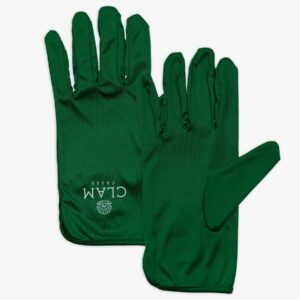 Clam® Luxury Watch Handling Gloves - Emerald Green