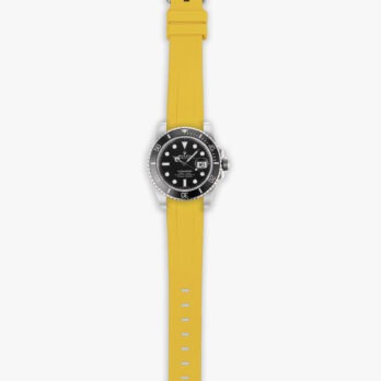 Yellow rubber strap for Rolex