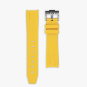 Yellow rubber strap for Rolex
