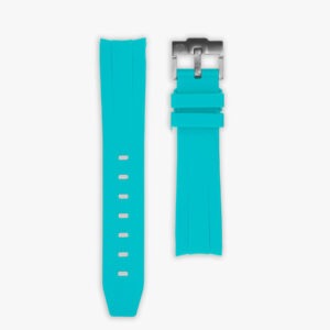 Arctic Blue rubber strap for Rolex