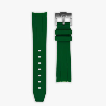 Green rubber strap for Rolex