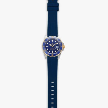 navy rubber strap for Rolex