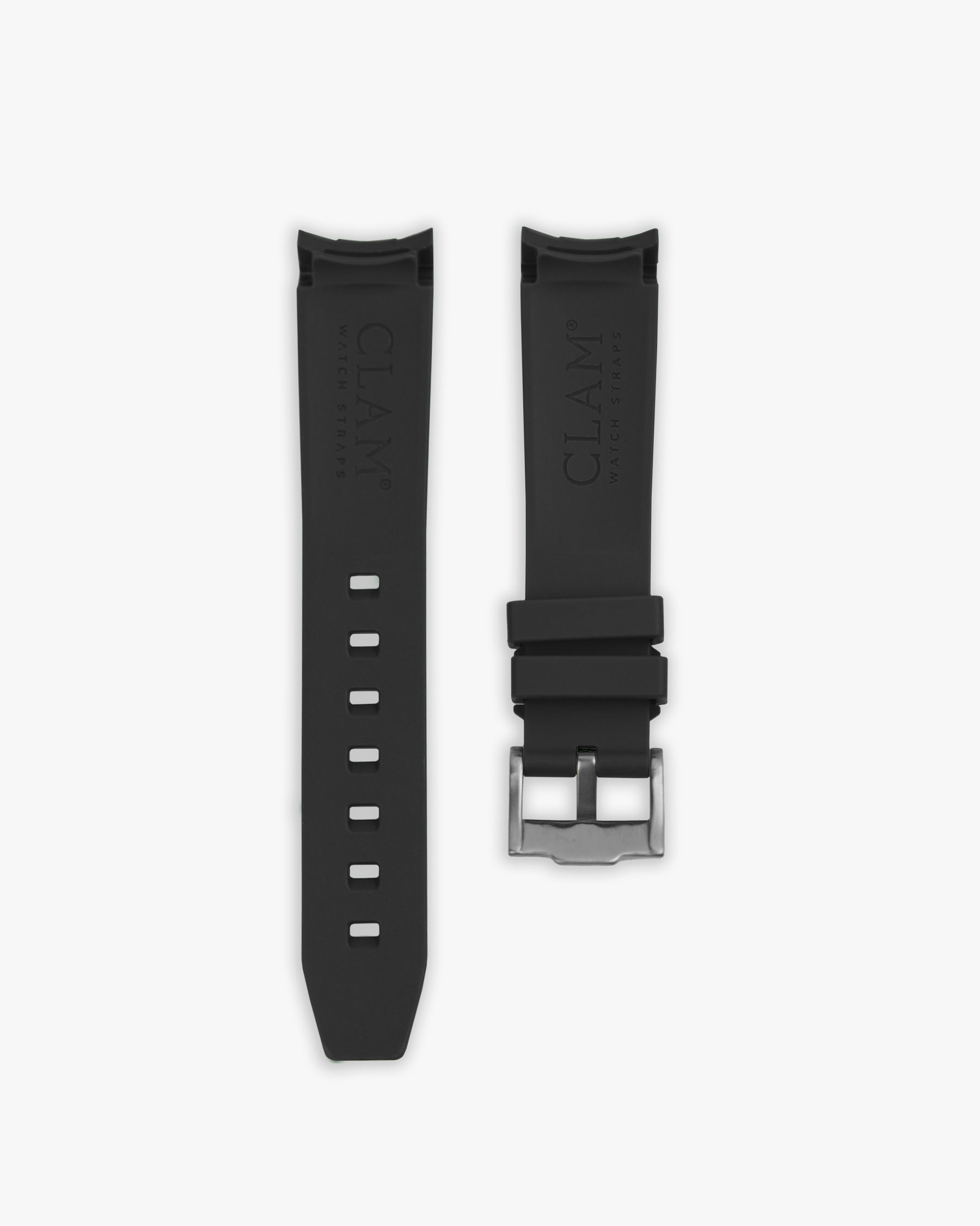 Clam Cases® - Rubber Strap for Rolex - Onyx Black