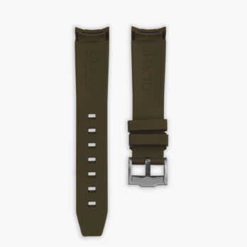 Brown rubber strap for rolex