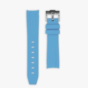 Blue rubber strap for Rolex