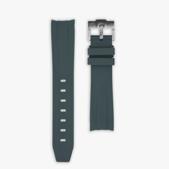 Grey rubber strap for Rolex
