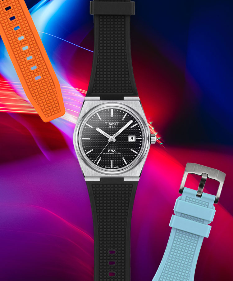Clam Cases - Rubber Straps for Tissot PRX