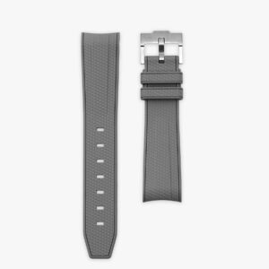 Apollo Grey - Rubber Strap for MoonSwatch