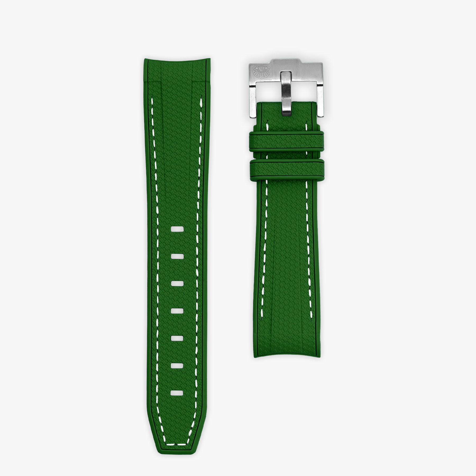 Amazon green Rubber MoonSwatch Strap