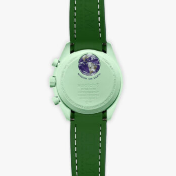 Amazon green Rubber MoonSwatch Strap