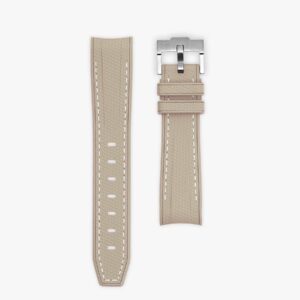 Jupiter Beige Rubber MoonSwatch Strap