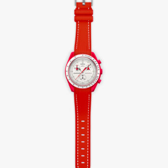 Mars Red Rubber MoonSwatch Strap