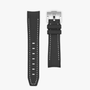 Premium Rubber Strap for MoonSwatch - Mercury Black