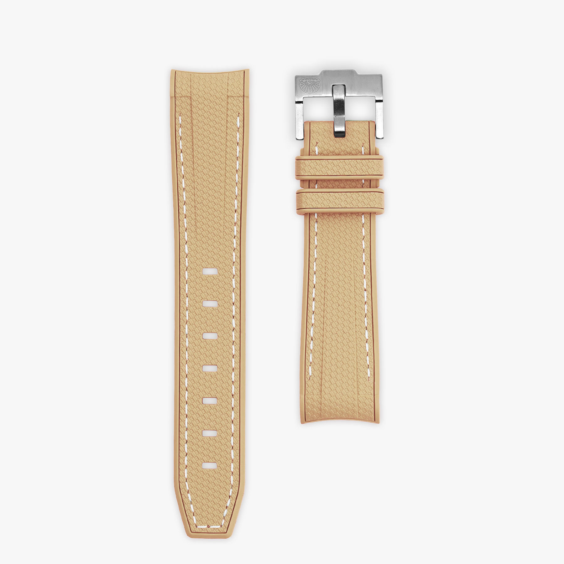 Saturn Brown Rubber MoonSwatch Strap