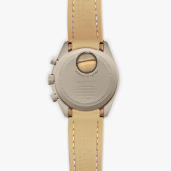 Saturn Brown Rubber MoonSwatch Strap