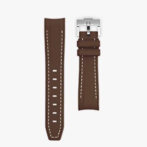 Saturn Rings Brown Rubber MoonSwatch Strap