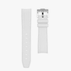 Starlight White Rubber MoonSwatch Strap
