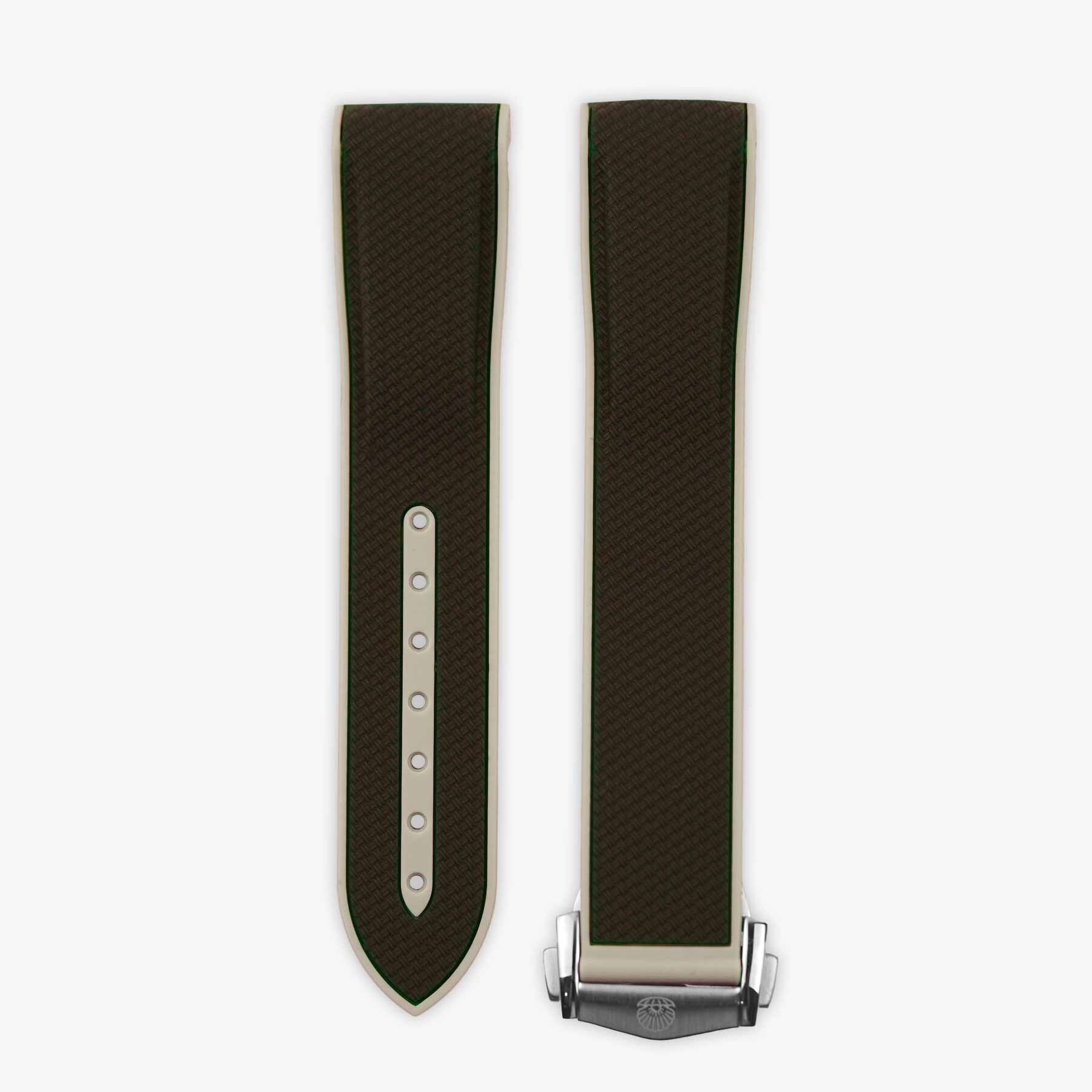 Clam® Rubber Deployment Strap for MoonSwatch - Brown & Beige