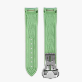Clam® Rubber Deployment Strap for MoonSwatch - Navy & Green