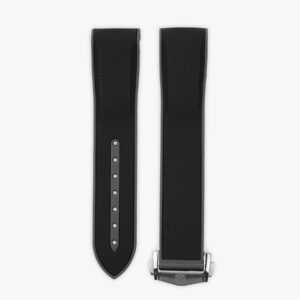 Clam® Rubber Deployment Strap for MoonSwatch - Black & Grey