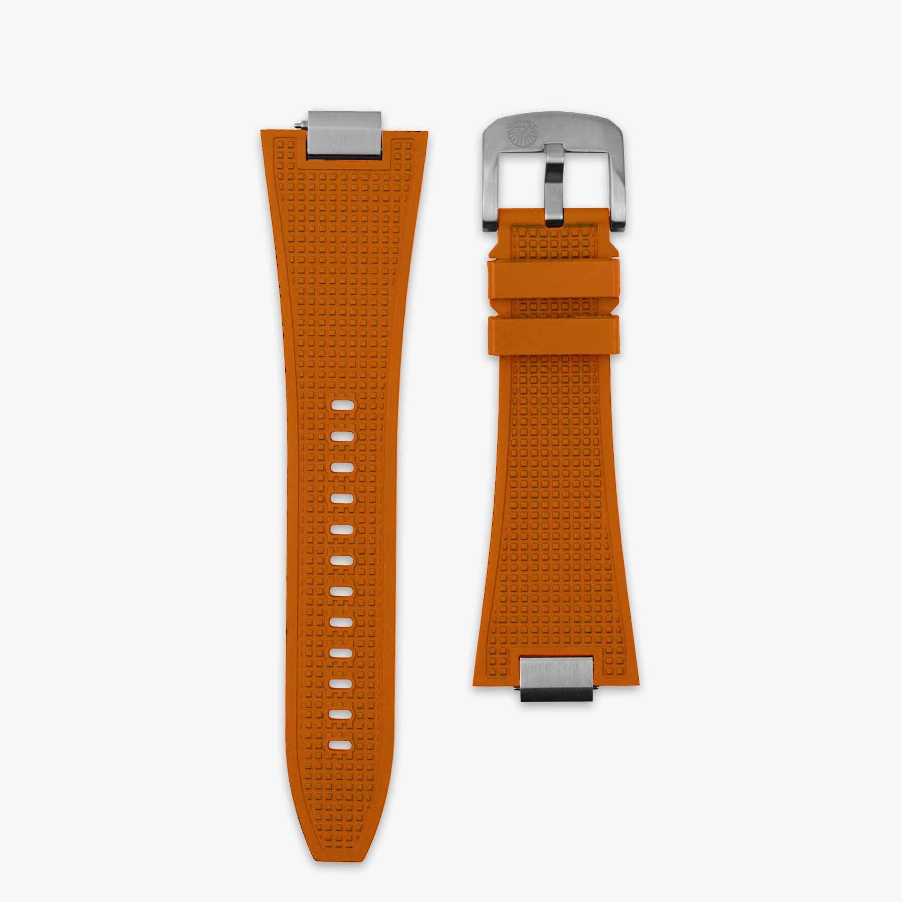 Premium Rubber Strap for Tissot Prx - Signal Orange