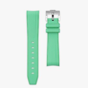 Aurora Green Rubber strap for MoonSwatch