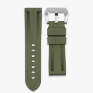 Premium Rubber Strap for Panerai - 24mm - kaki green