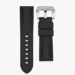 Premium Rubber Strap for Panerai - 24mm - Shadow black