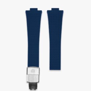 Clam® Premium Deployment Rubber Strap for Tissot PRX 35mm - Navy