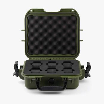 Clam 6 slot Hardshell Watch Box - Green