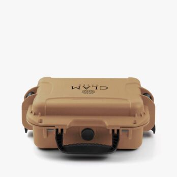 Clam 6 slot Hardshell Watch Box - Beige