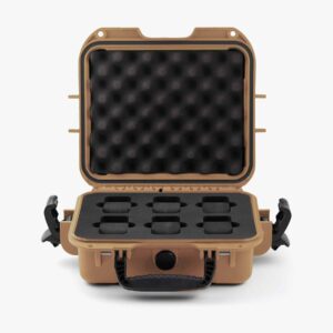 Clam 6 slot Hardshell Watch Box - Beige