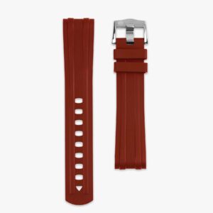 Seamaster rubber strap red