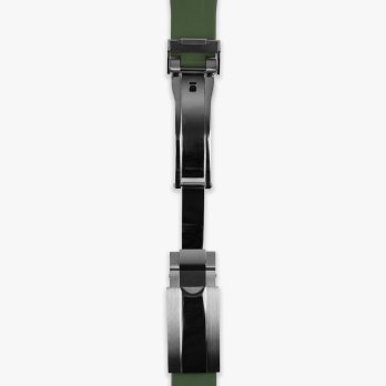 Premium deployment curved rubber strap for Rolex 20mm