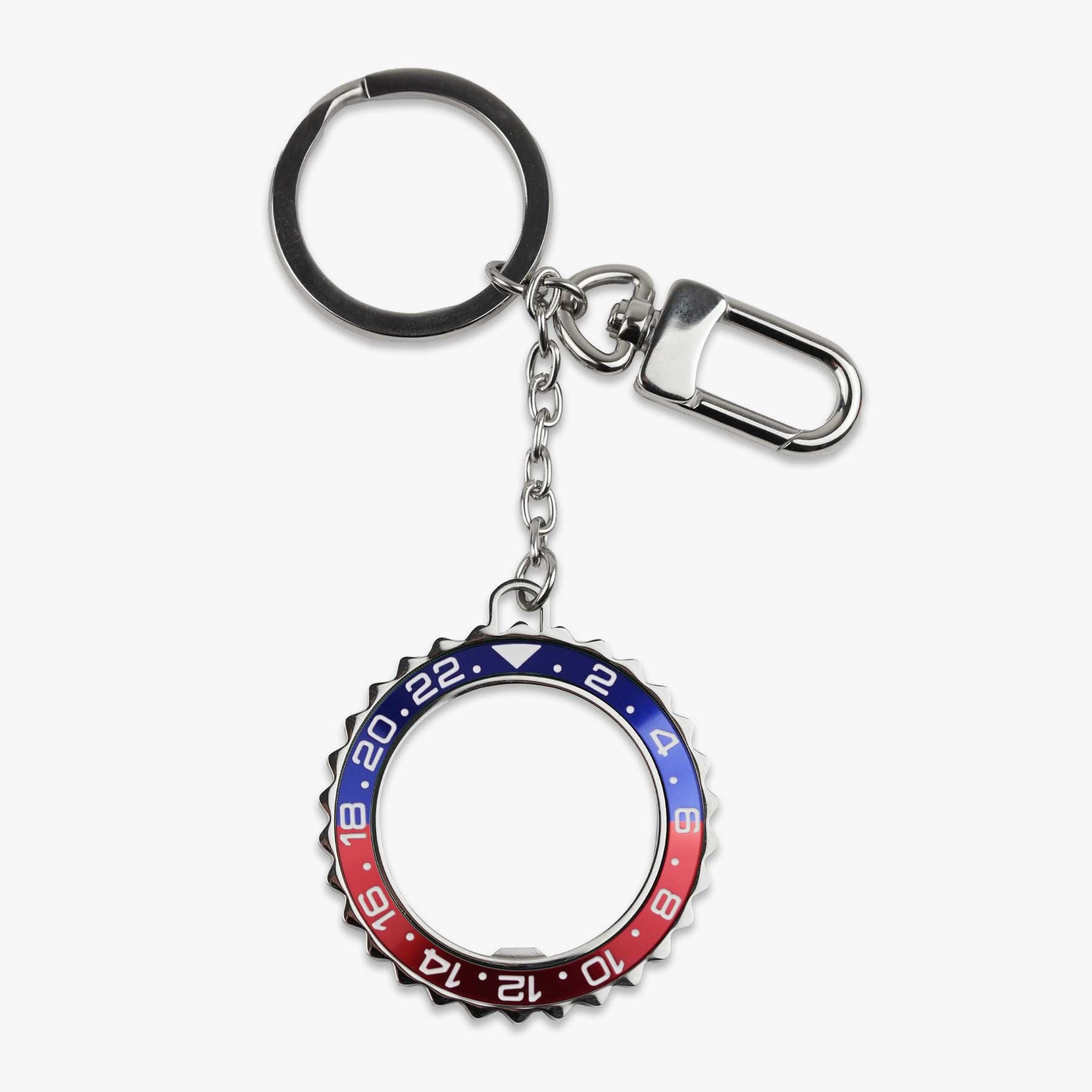 Clam® Bezel Keyring - GMT Pepsi
