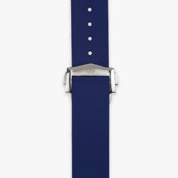Clam® Premium Rubber Deployment Strap for Omega - Blue Moon - buckle