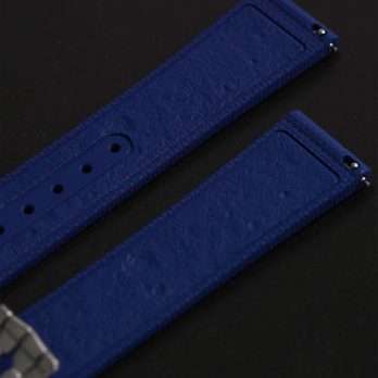 Clam® Premium Rubber Deployment Strap for Omega - Moon surface pattern