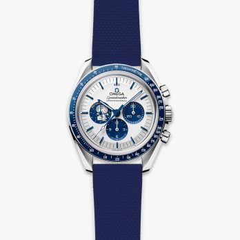 Clam® Premium Rubber Deployment Strap for Omega - Blue Moon - watch