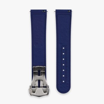 Clam® Premium Rubber Deployment Strap for Omega - Blue Moon - back
