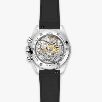 Clam® Premium Rubber Deployment Strap for Omega - Black Moon - back