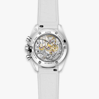 Clam® Premium Rubber Deployment Strap for Omega - Lunar White - Watch back