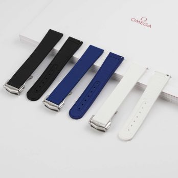 Clam® Premium Rubber Deployment Strap for Omega - Complete set