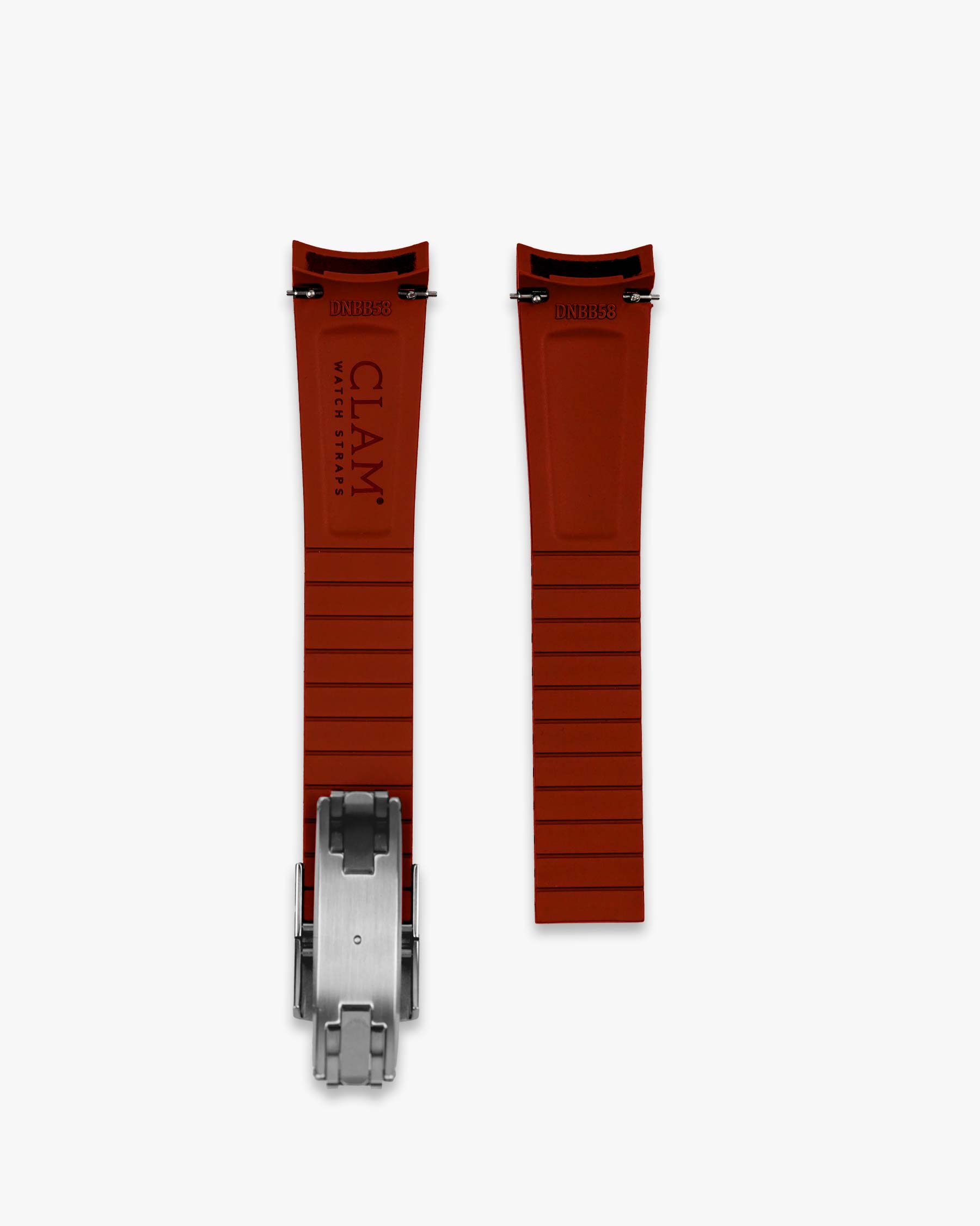 Premium Rubber Deployment Strap for Tudor Black Bay 58 - Red