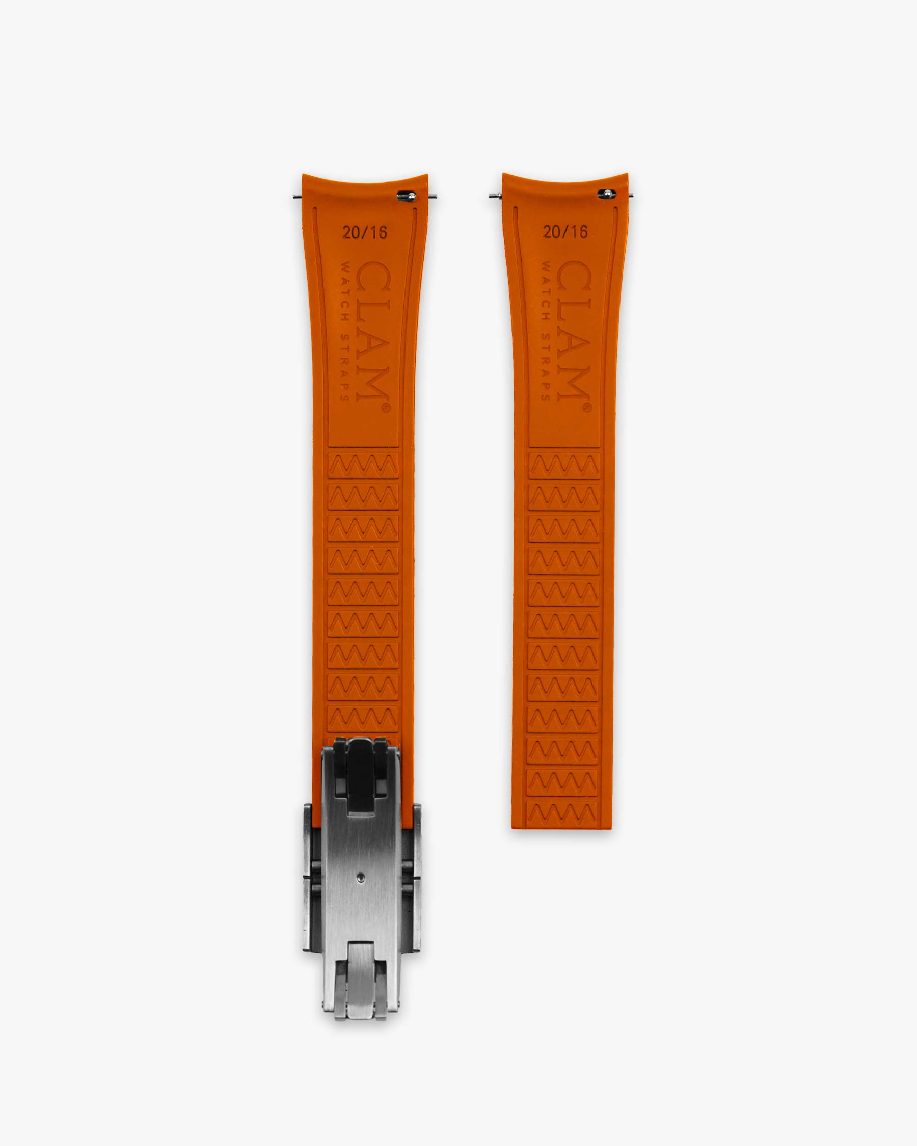 Universal Deployment Rubber Strap for Tudor - Orange