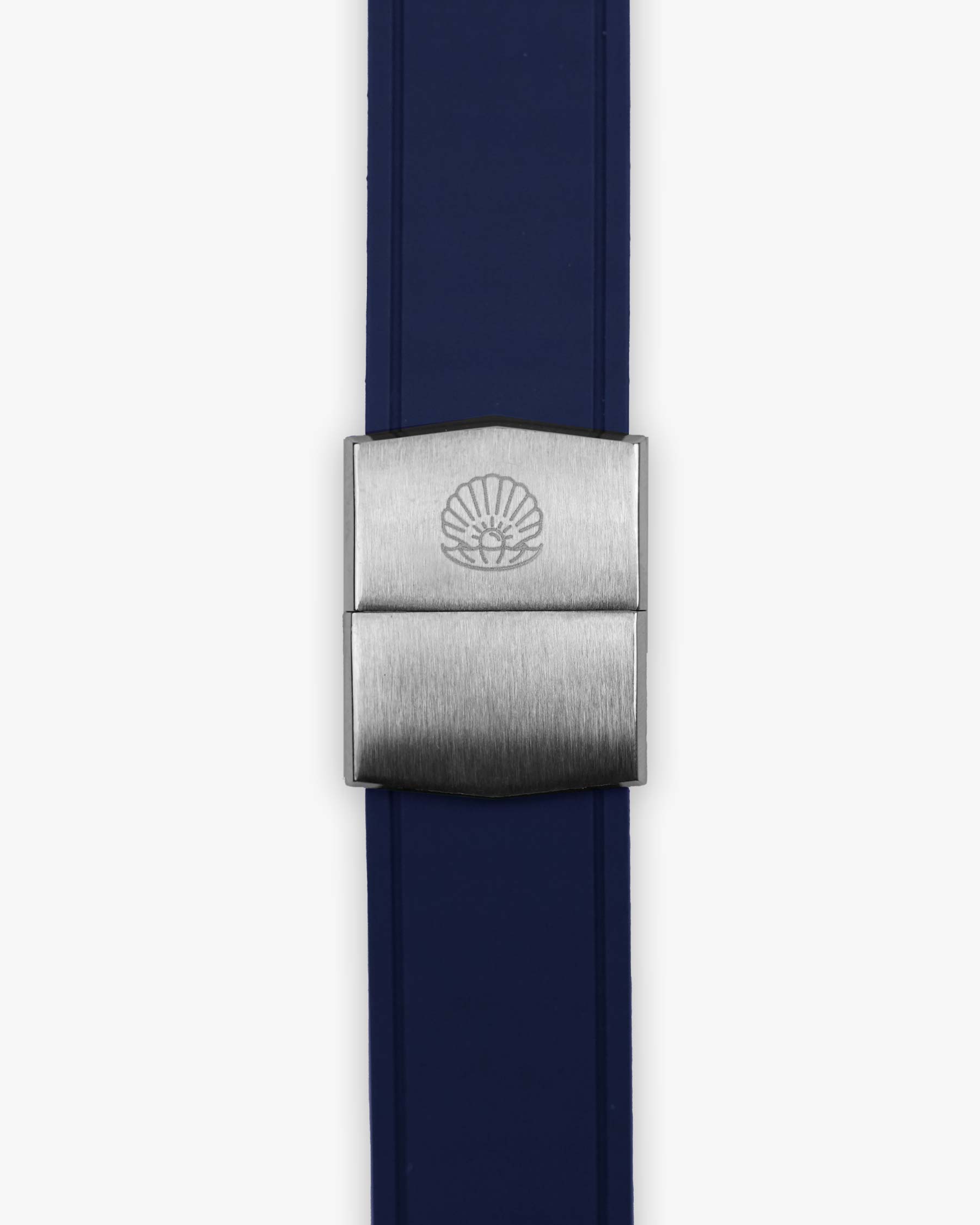 Universal Deployment Rubber Strap - 22mm - Navy