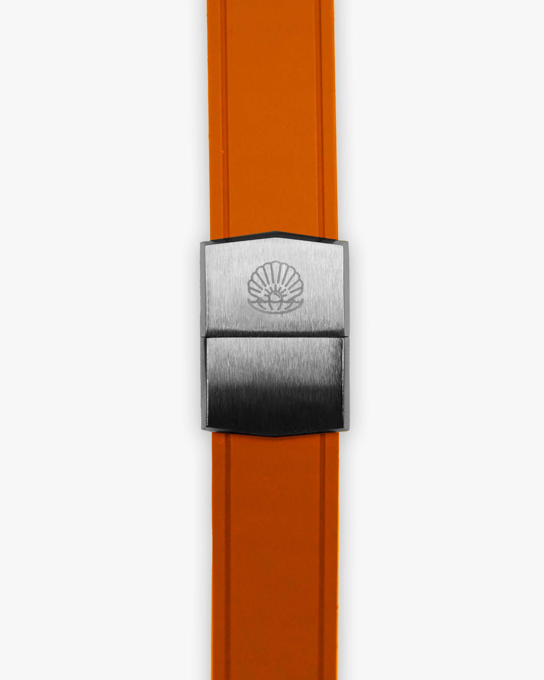 Universal Deployment Rubber Strap for Tudor - Orange