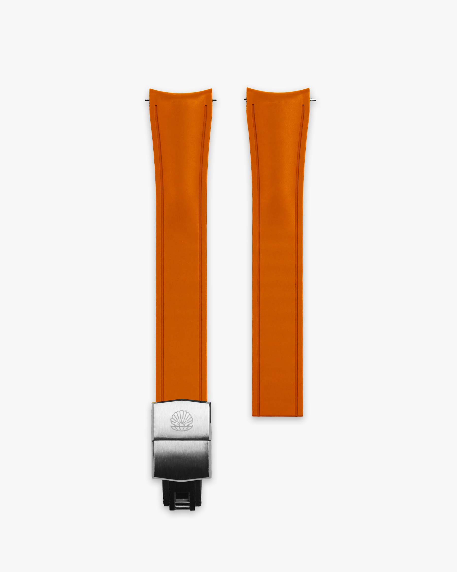 Universal Deployment Rubber Strap for Tudor - Orange